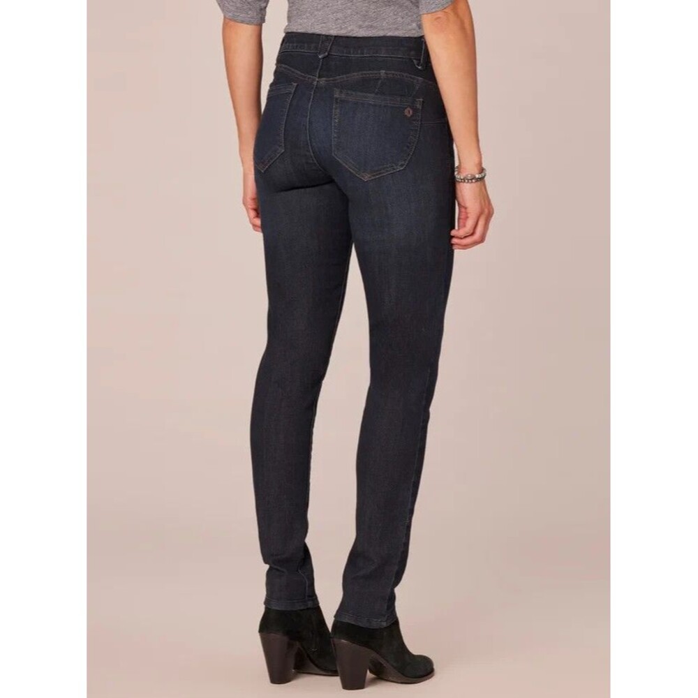 Democracy Ab Solution Dark Indigo Booty Lift Jeggings Size 12 - Picture 2 of 7